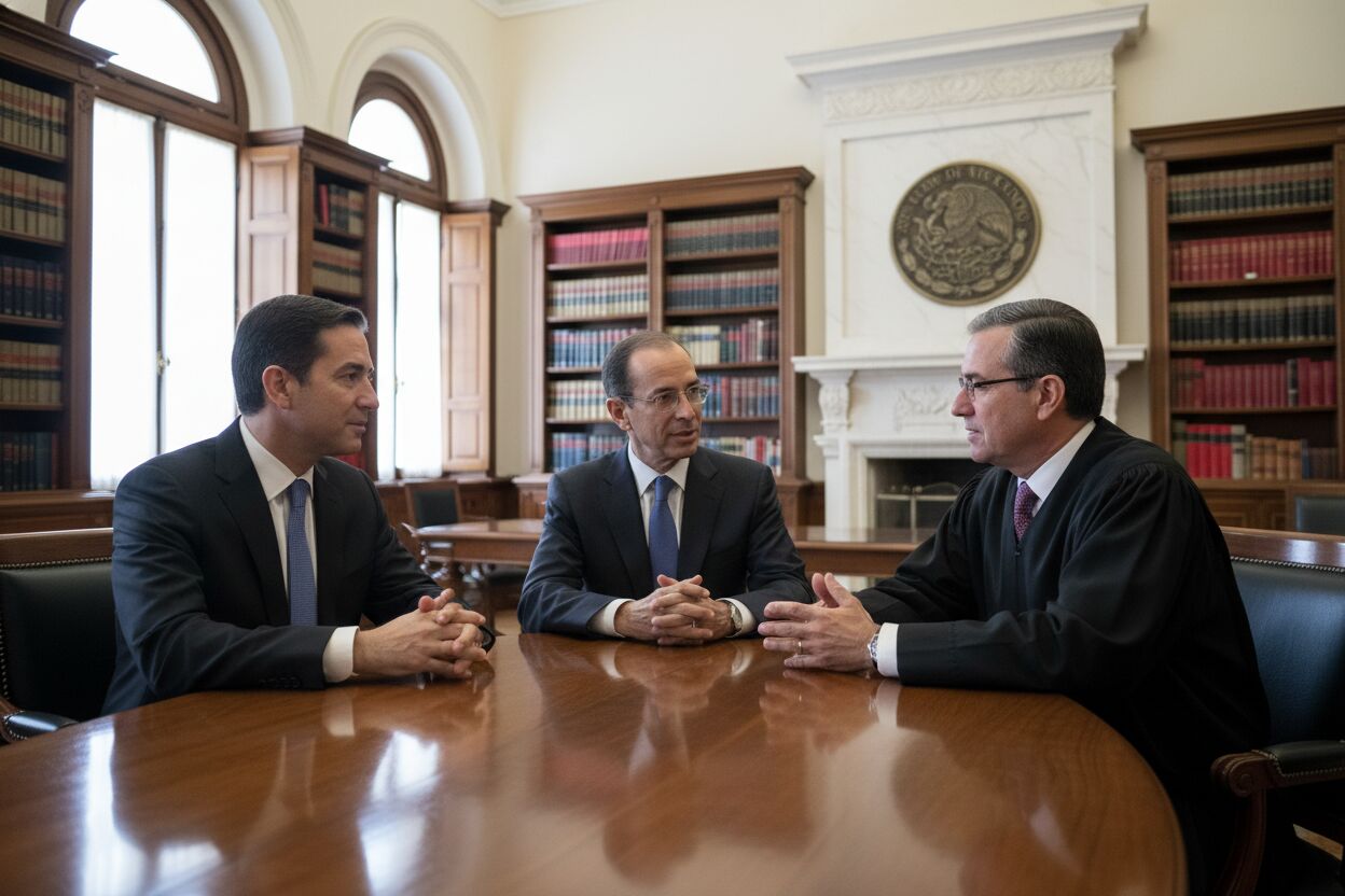 Slim, Elías Ayub y presidente de SCJN buscan diálogo en medio de incertidumbre jurídica