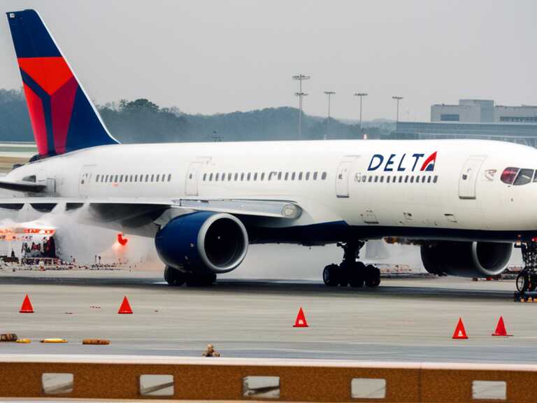 Cuatro heridos tras abortar despegue de avión de Delta Airlines en el aeropuerto de Atlanta