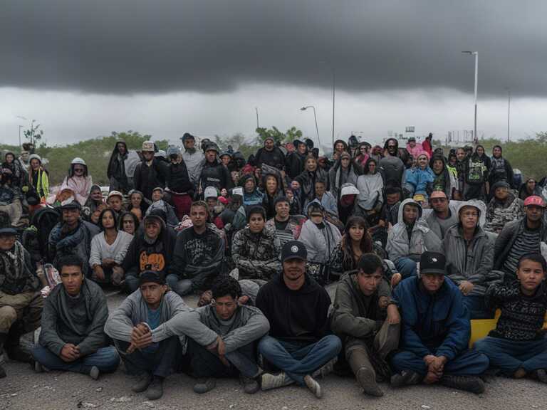Migrantes en Reynosa enfrentan incertidumbre por nuevas políticas de Trump y condiciones climáticas extremas