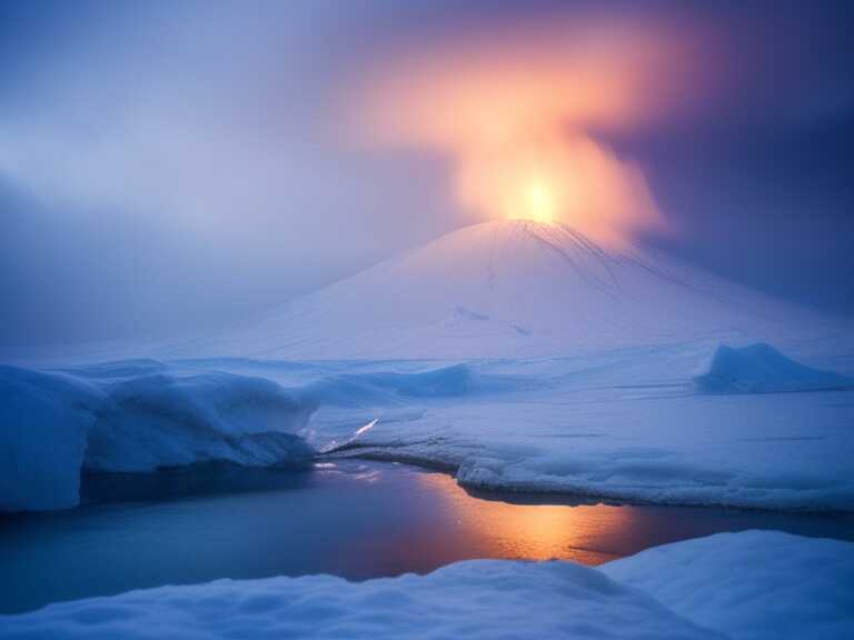 Monte Erebus en la Antártida: el volcán que expulsa oro en polvo desde 1972
