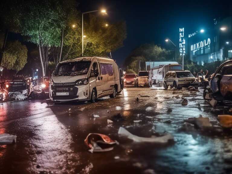 Carambola en el Bulevar Fundadores: 10 vehículos involucrados sin heridos graves en Saltillo