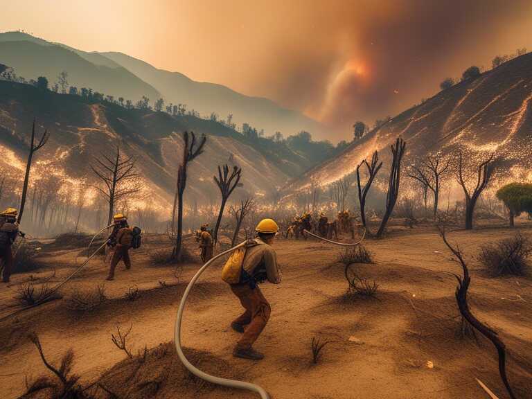 Aumentan a 16 los fallecidos por incendios en el área de Los Ángeles, California