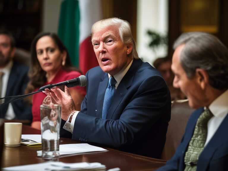 Trump elogia a Sheinbaum pero critica construcción de plantas automotrices en México por aranceles