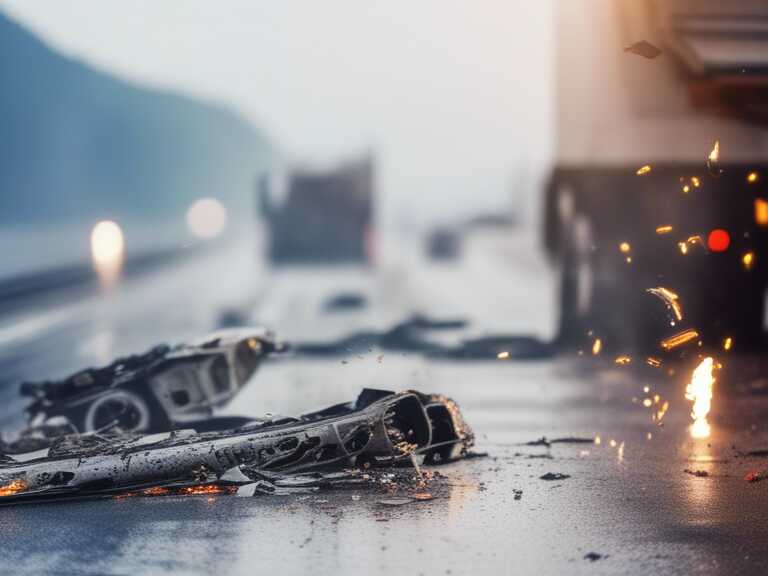 Accidente de tráiler en Ramos Arizpe causa cierre vial por derrame de combustible