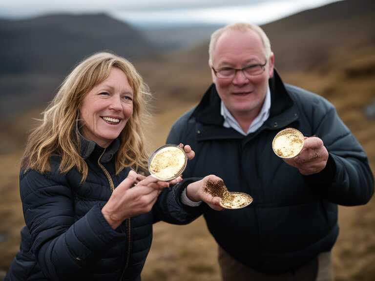 Tesoro medieval de monedas descubierto en Escocia por detectores de metales