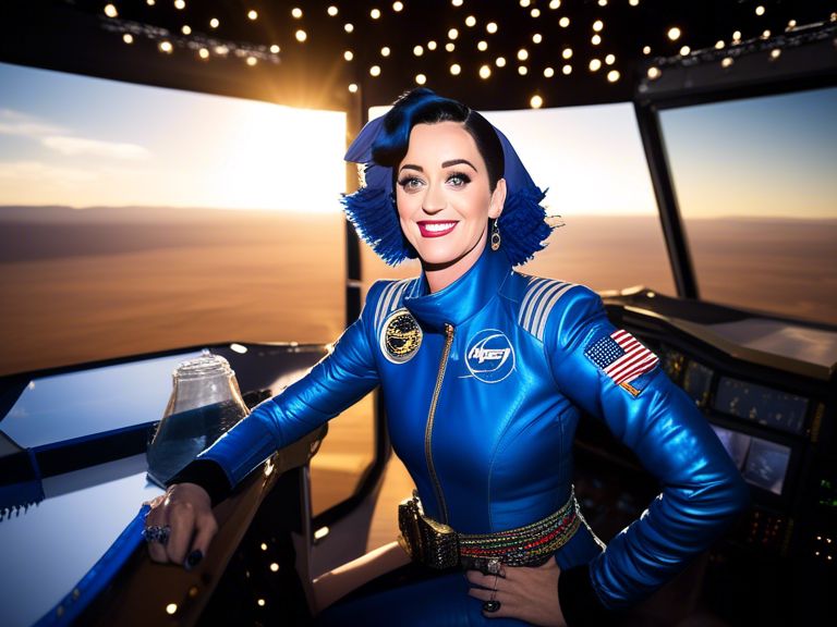Katy Perry y una histórica tripulación femenina realizan emocionante viaje suborbital con Blue Origin