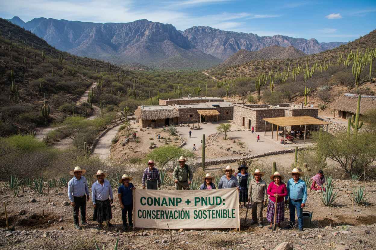 Conanp y PNUD impulsan desarrollo comunitario y conservación en Tehuacán-Cuicatlán