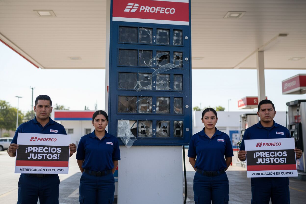 Profeco verifica gasolineras, 75.7% ajusta precios a tope legal