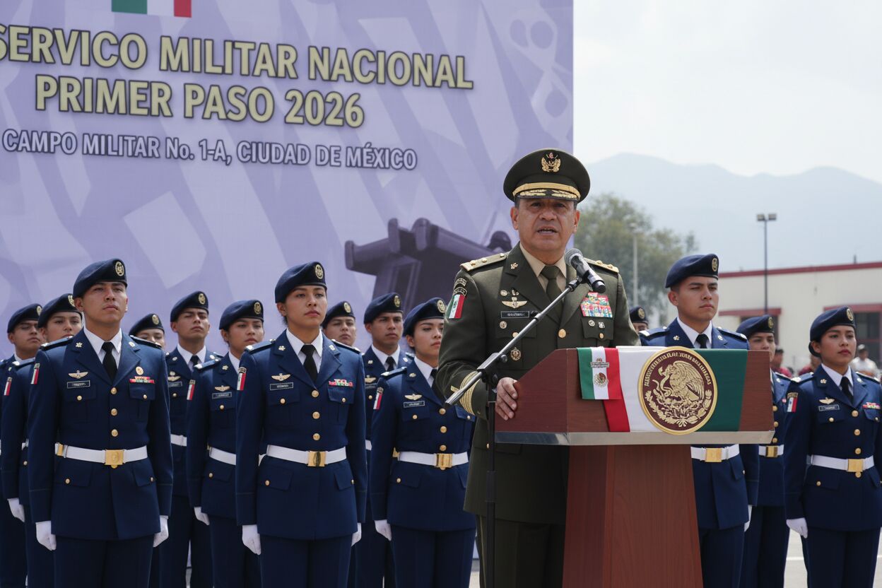 Más de 60 mil jóvenes inician el Servicio Militar Nacional 2026 en la Ciudad de México.