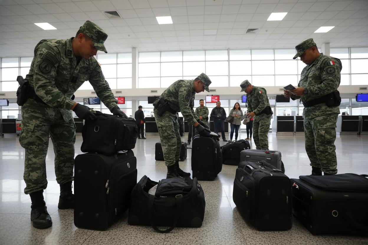 Guardia Nacional asegura 118 paquetes de cocaína en el Aeropuerto de Monterrey