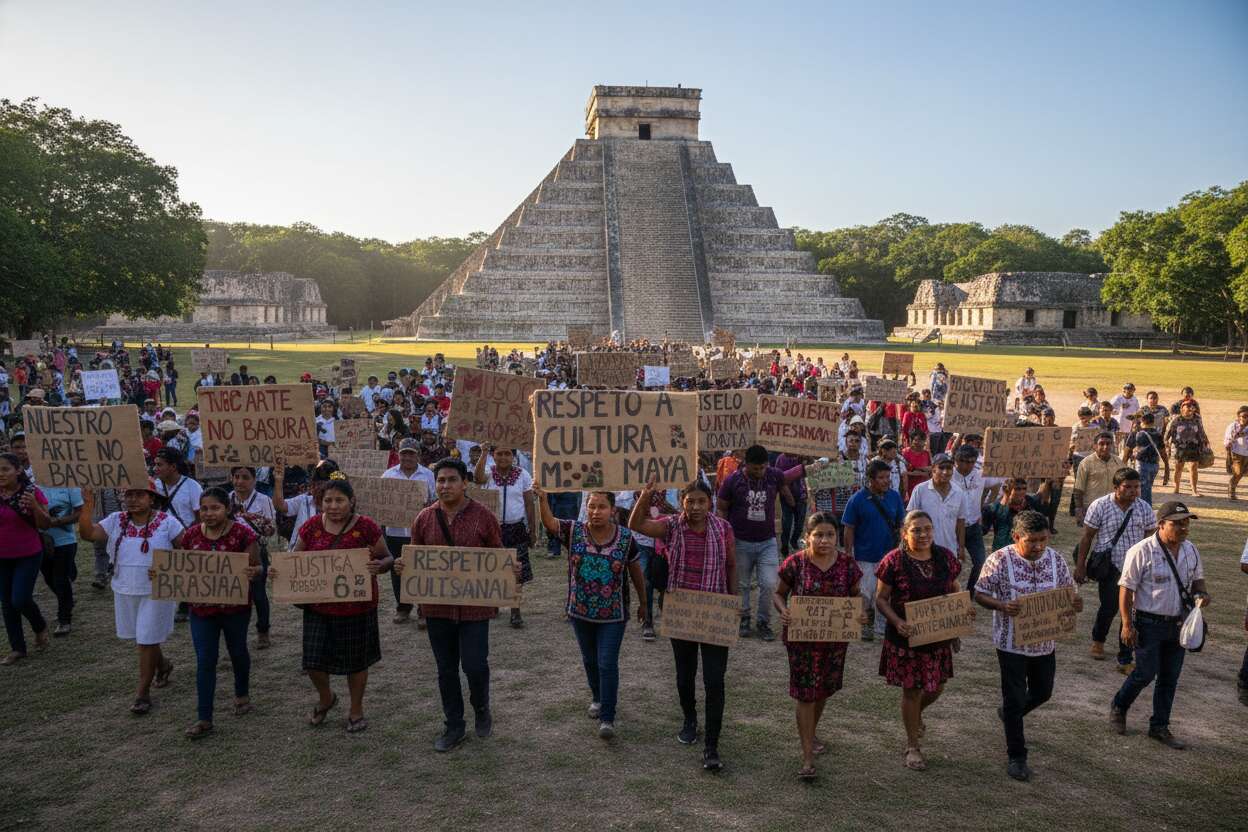 Chichén Itzá: Cierre deja pérdidas de hasta 4 millones diarios por conflicto artesanal