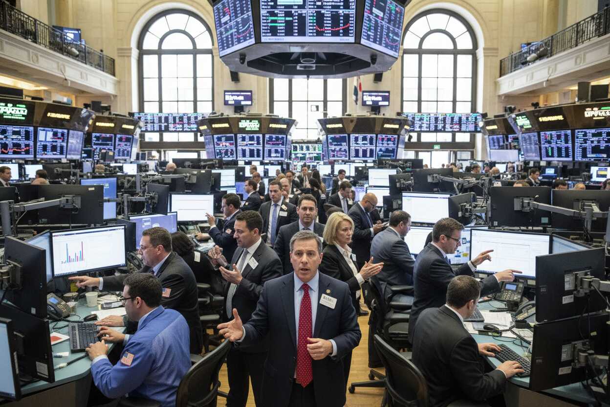 Acciones estadounidenses alcanzan nuevos máximos tras caída del precio del petróleo
