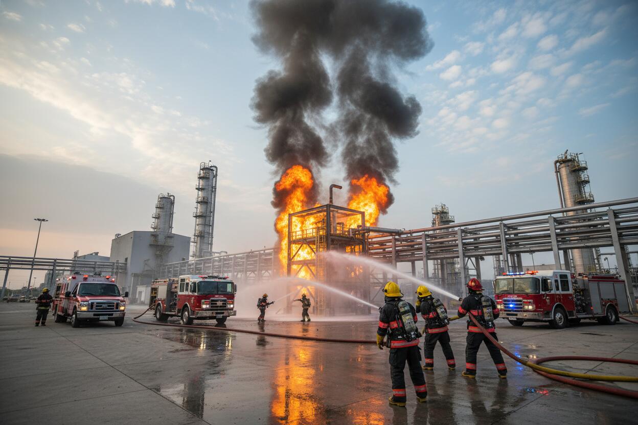 Incendio en complejo petroquímico de Pemex en Veracruz moviliza a equipos de emergencia: empresa reporta situación bajo control