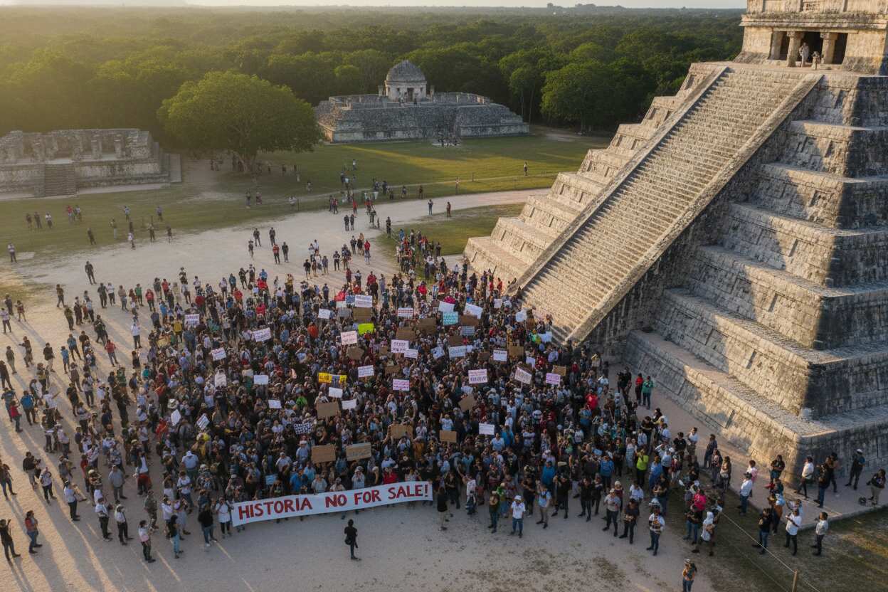 Chichén Itzá: Conflicto por acceso deja pérdidas millonarias en el turismo mexicano
