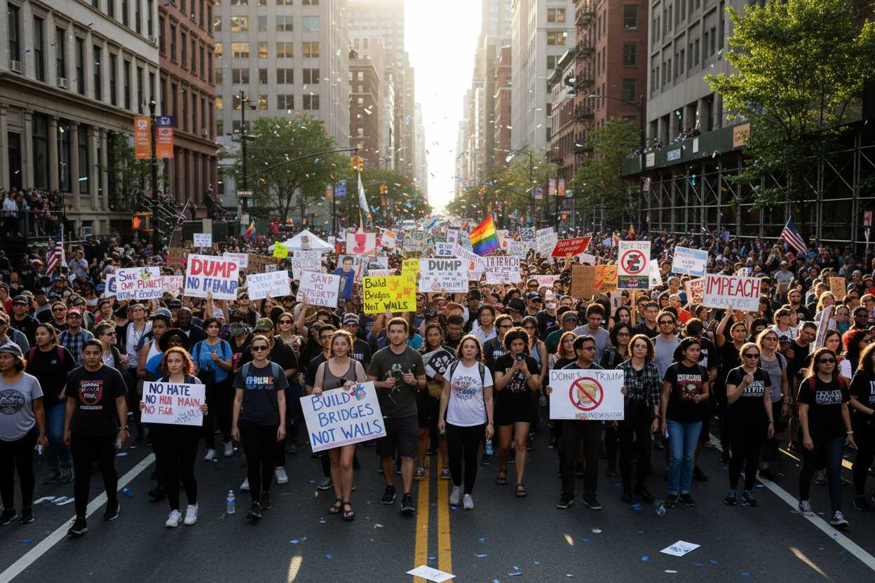 Miles marchan contra Trump por guerra en Irán y abusos a migrantes