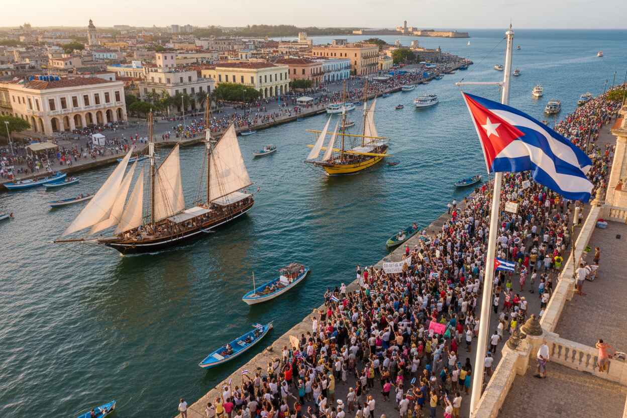 Convoy 'Nuestra América' llega a La Habana tras travesía llena de incertidumbre