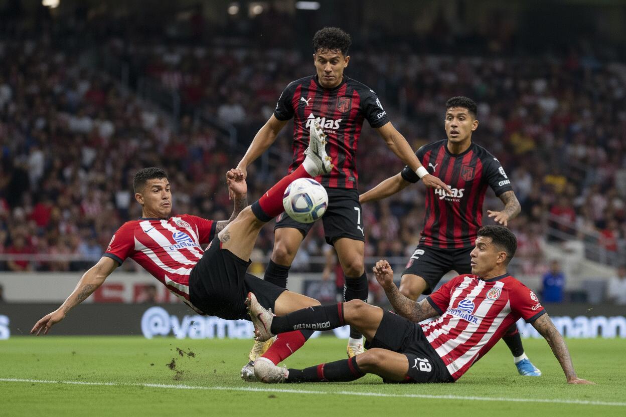 Chivas vence al Atlas en amistoso ante lleno en el BMO Stadium