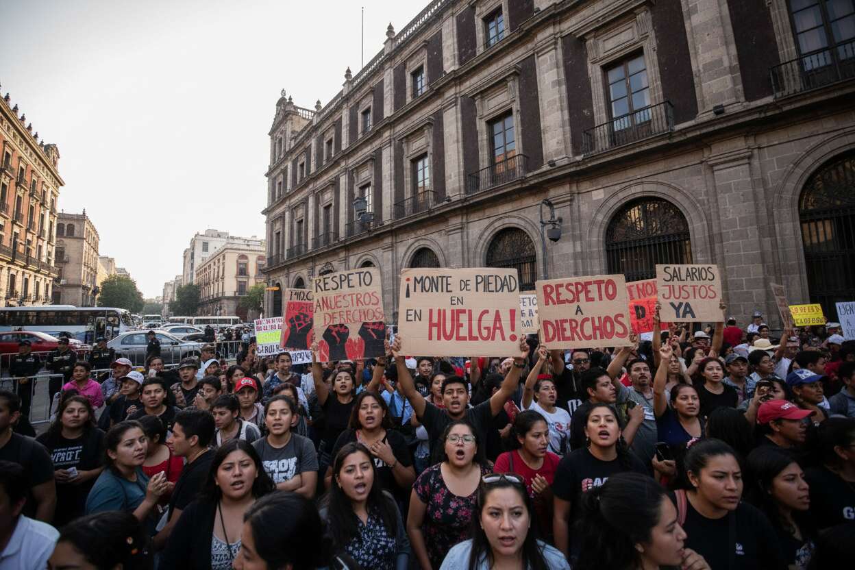 Huelga en Nacional Monte de Piedad cumple 212 días: Despidos, cierres y afectaciones a usuarios