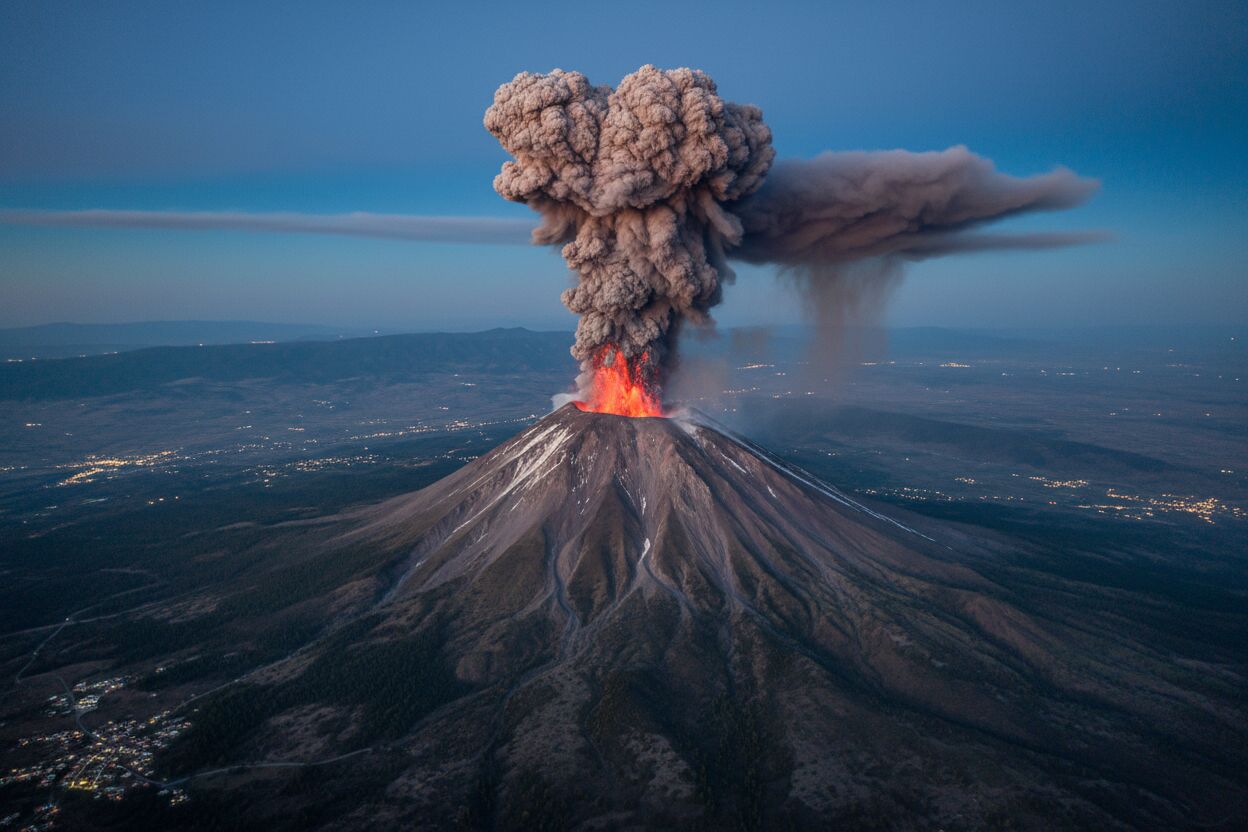 Popocatépetl registra seis exhalaciones de baja intensidad, alerta amarilla fase 2