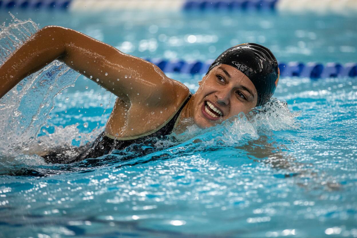 Sonora Monroy de Cuatitlán Izcalli triunfa en Campeonato Internacional de Natación en Países Bajos