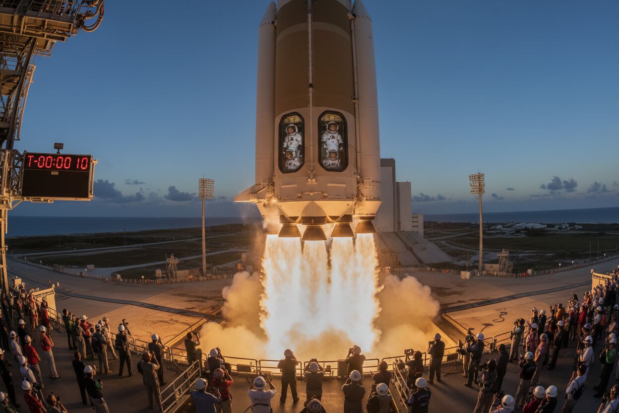 Artemis II: ¿Dónde y a qué hora ver HOY en vivo el lanzamiento hacia la Luna?